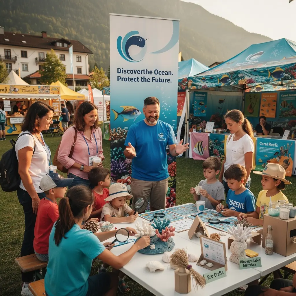 Ein Taucher erkundet die Unterwasserwelt und dokumentiert die Meereslebewesen.